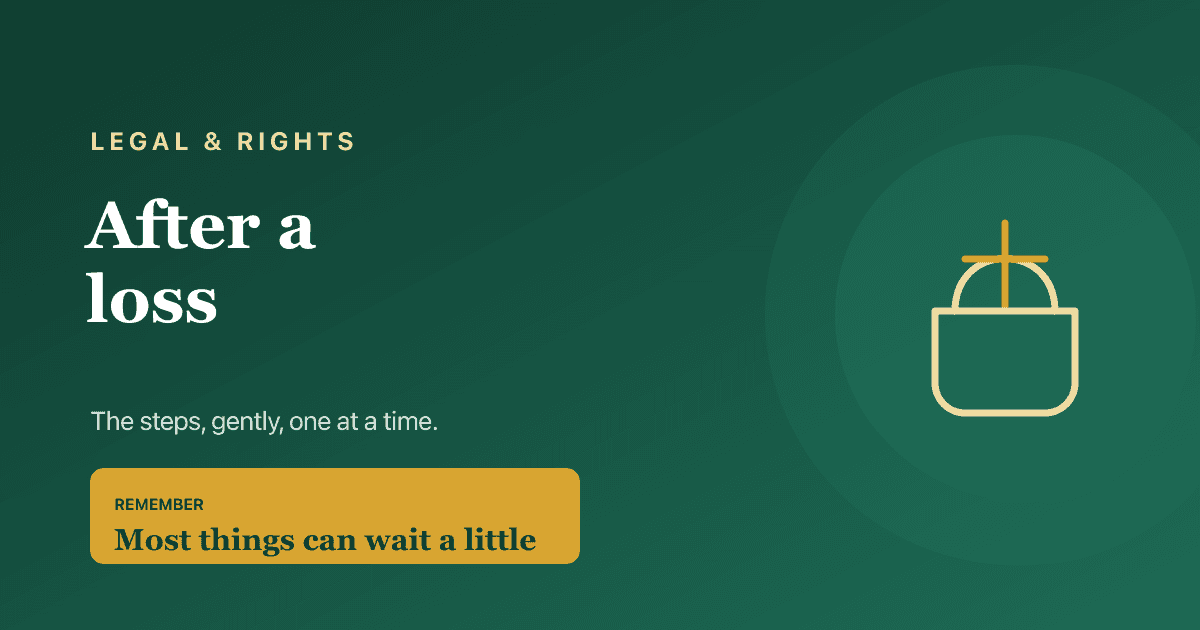 What to do when someone dies in a care home — a gentle, practical step-by-step guide for families.