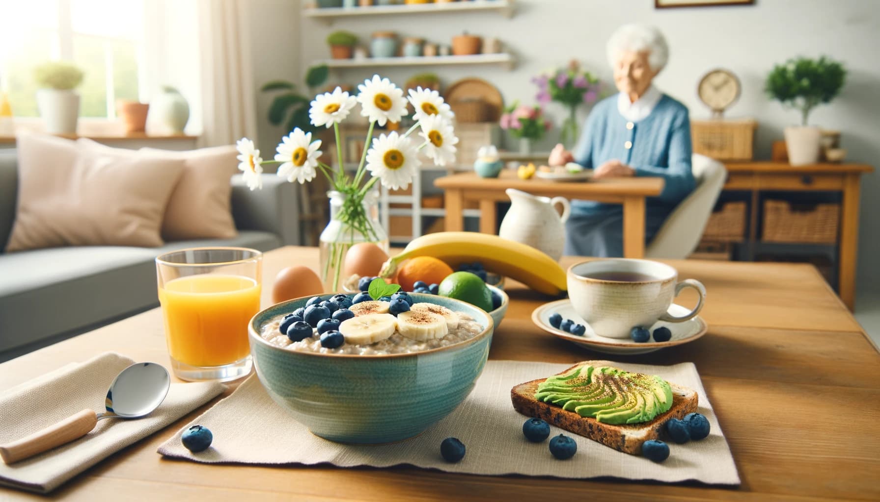 healthy breakfast for the elderly
