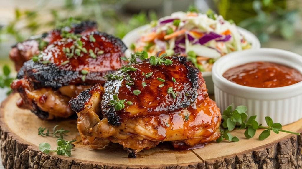 smoky barbecue chicken thighs