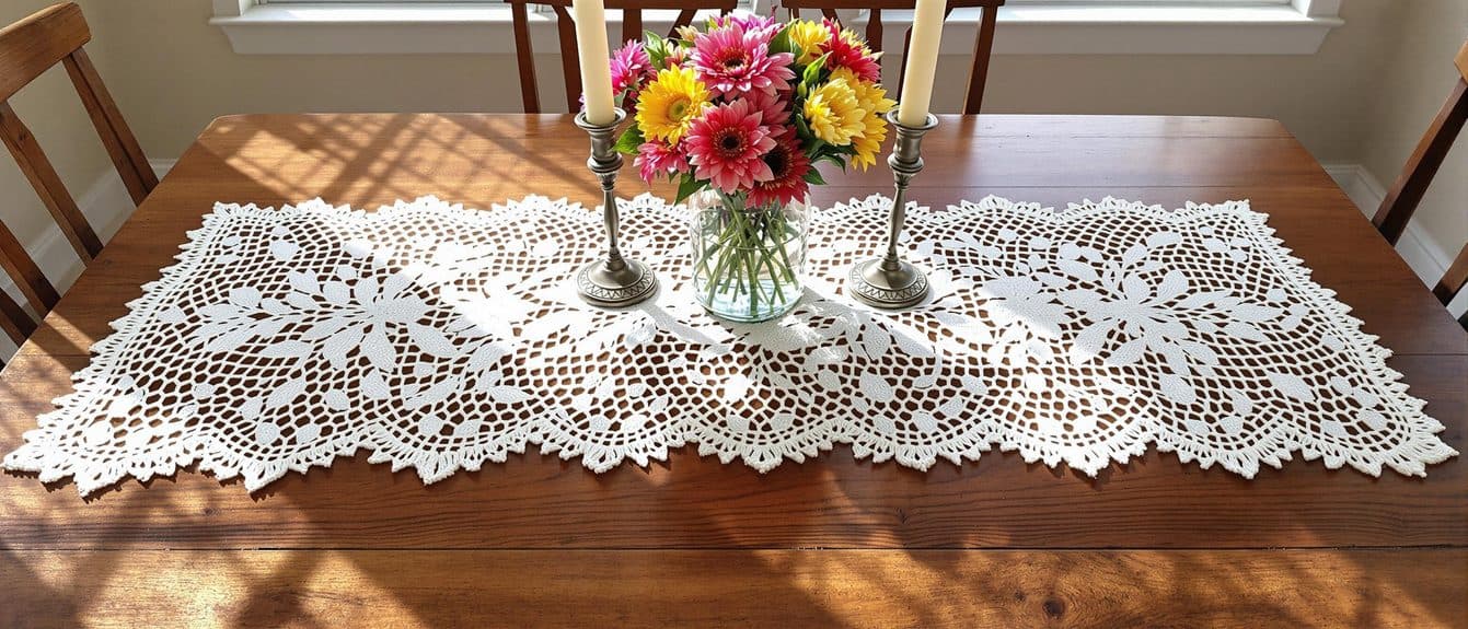 top crochet table runner