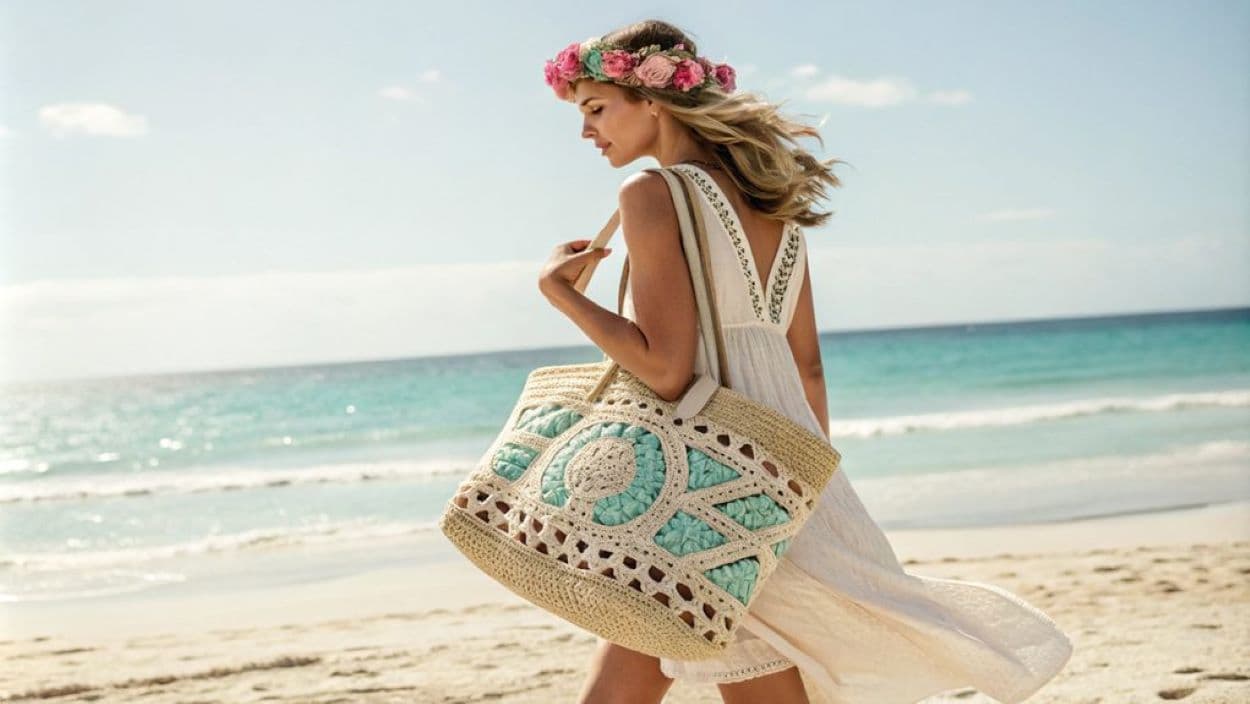 crochet beach bags
