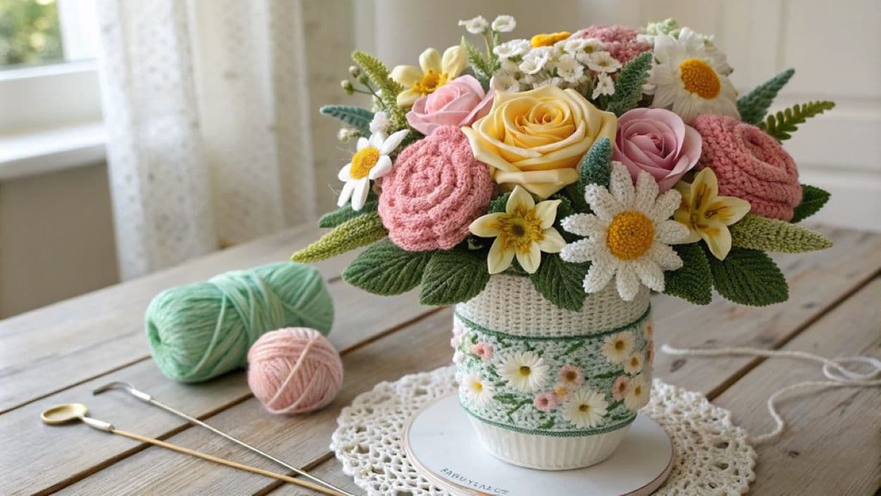 crochet bouquets