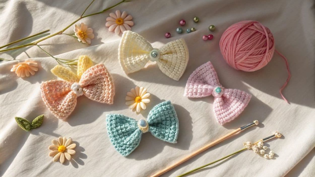 crochet bows