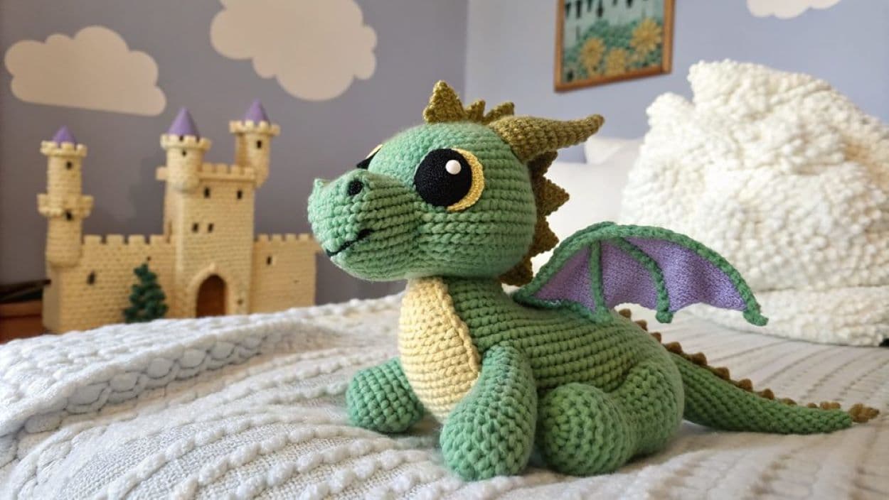 crochet dragon