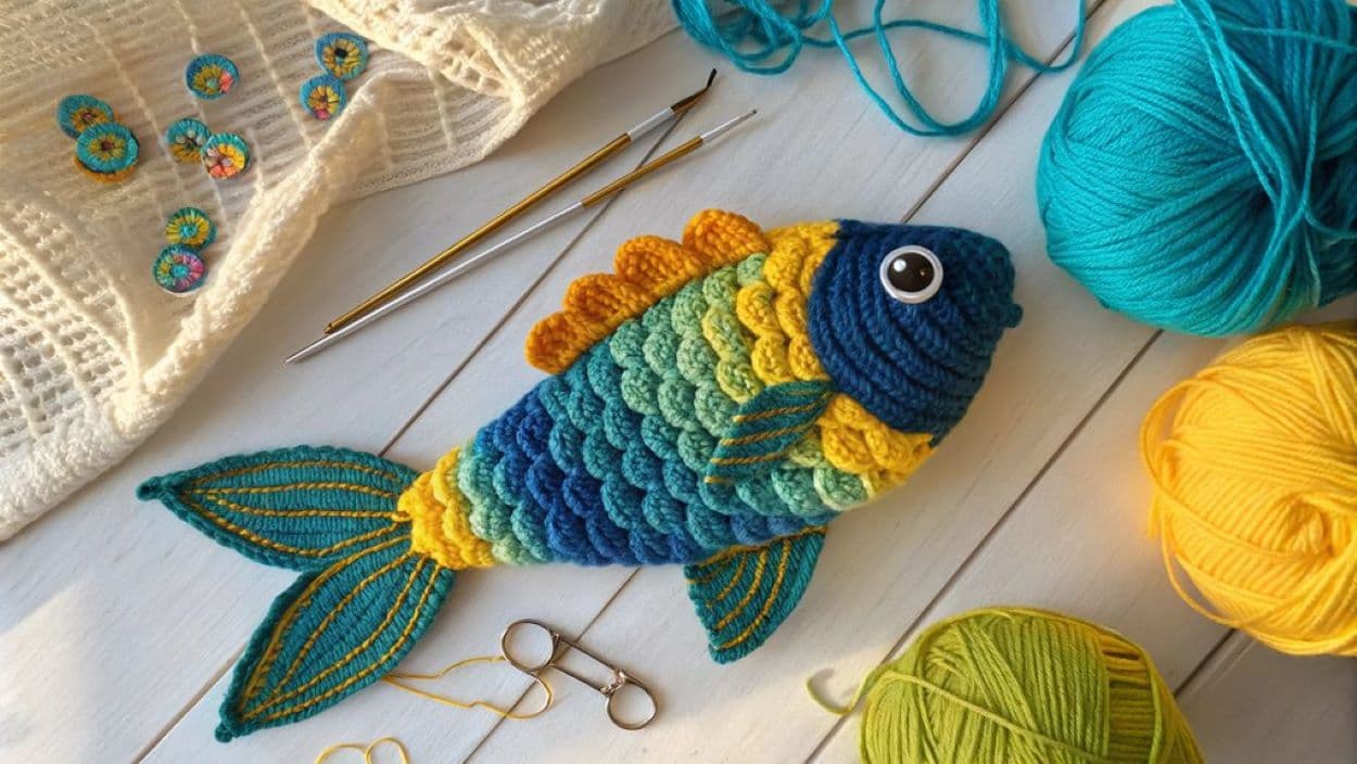 crochet fish