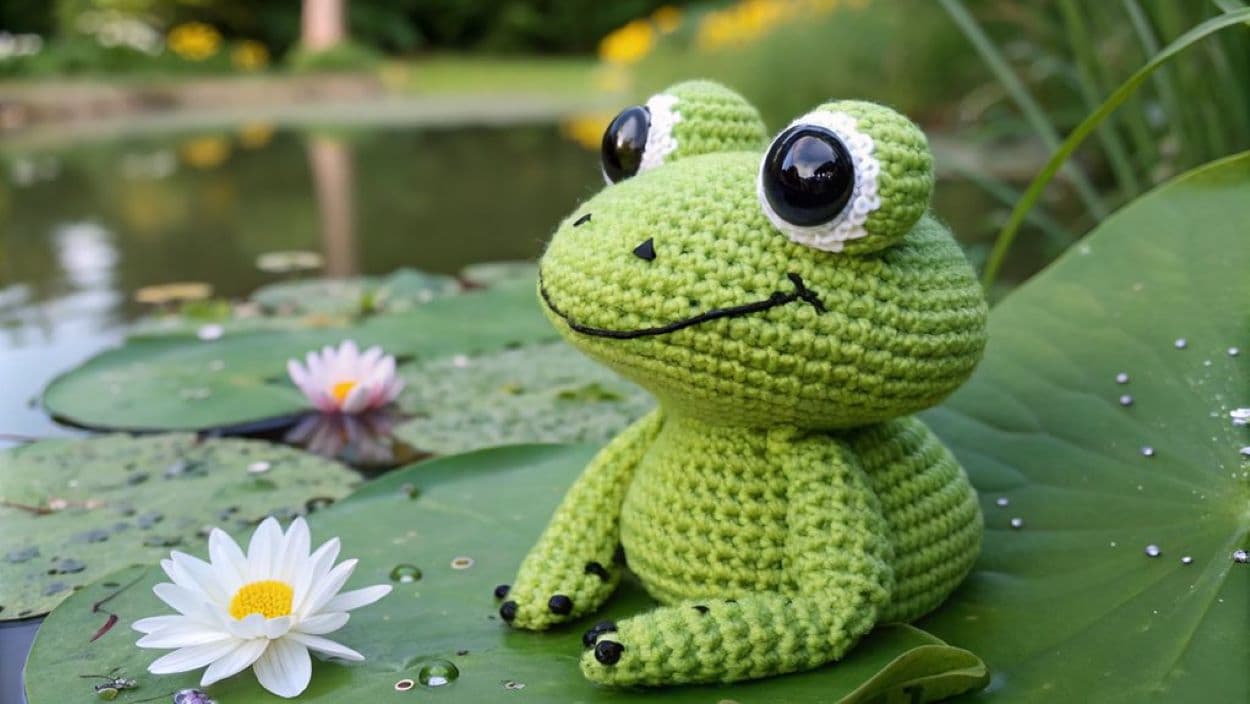 crochet frogs