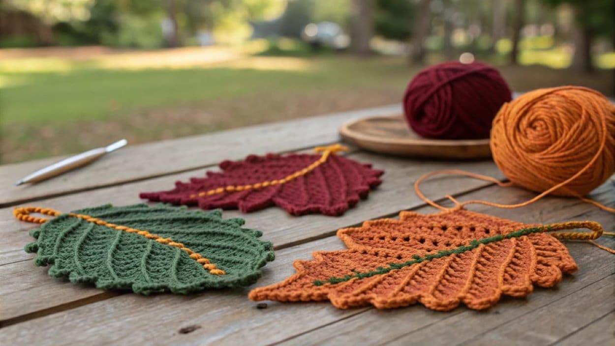 crochet leaf patterns