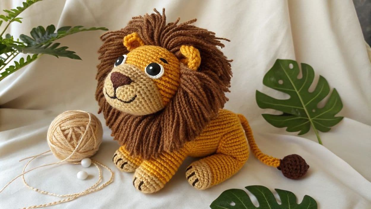 crochet lions