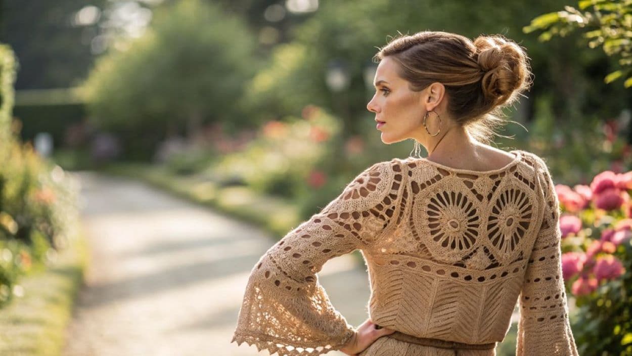 crochet long sleeve styles