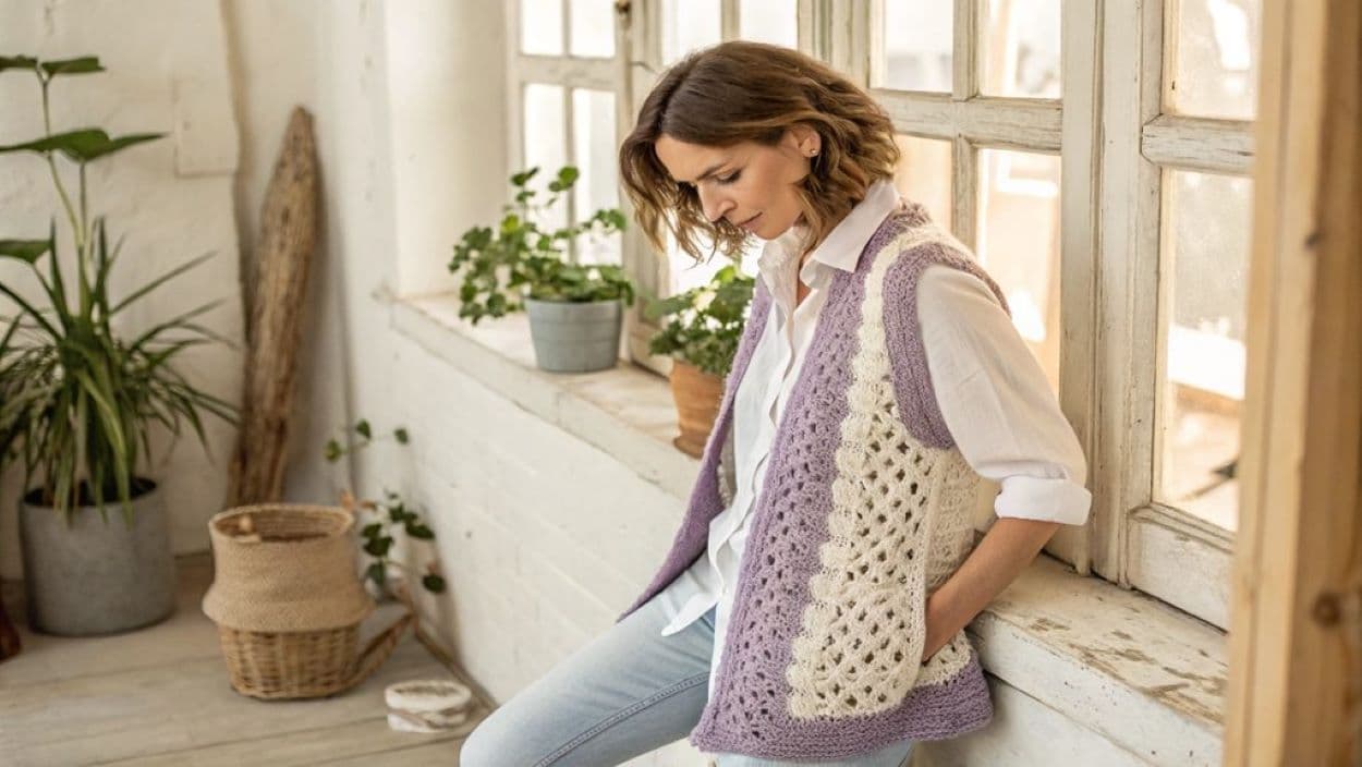 crochet sweater vests