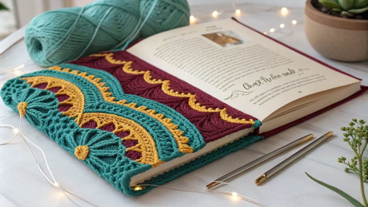 crochet book covers