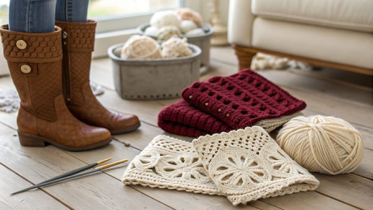 crochet boot cuffs