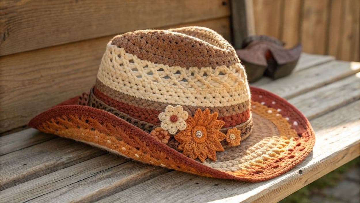 crochet cowboy hats
