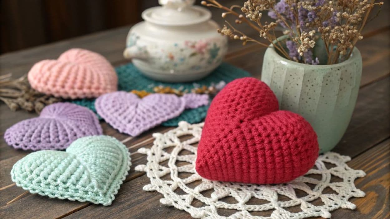 crochet heart patterns