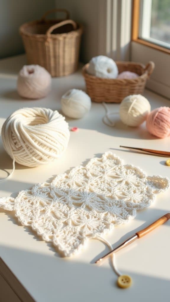 delicate lace crochet ribbon