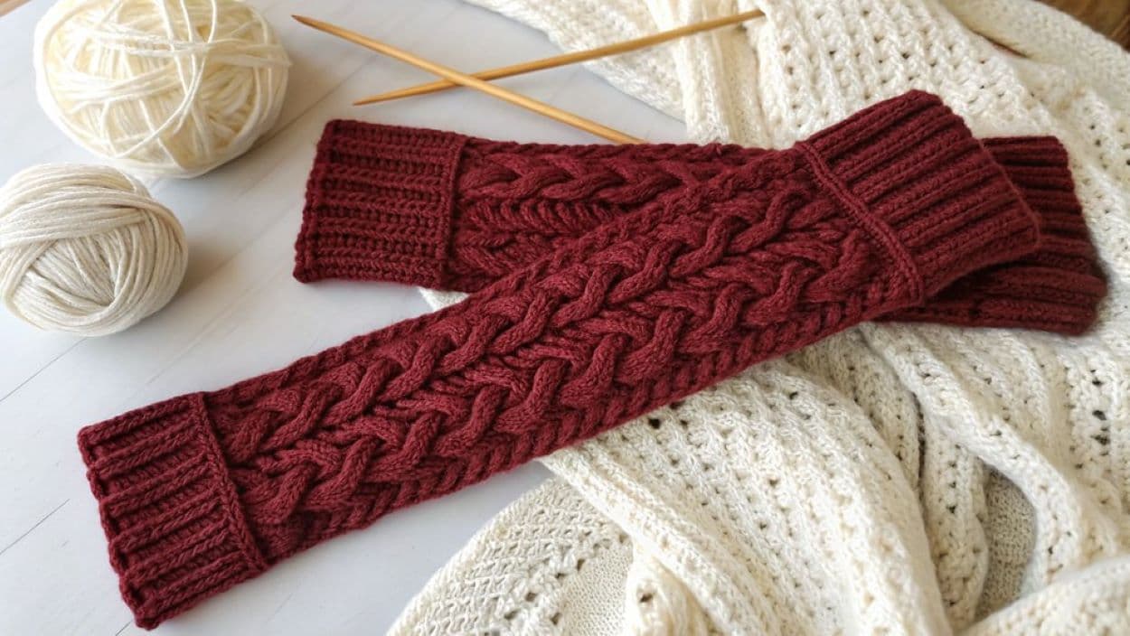 crochet arm warmers