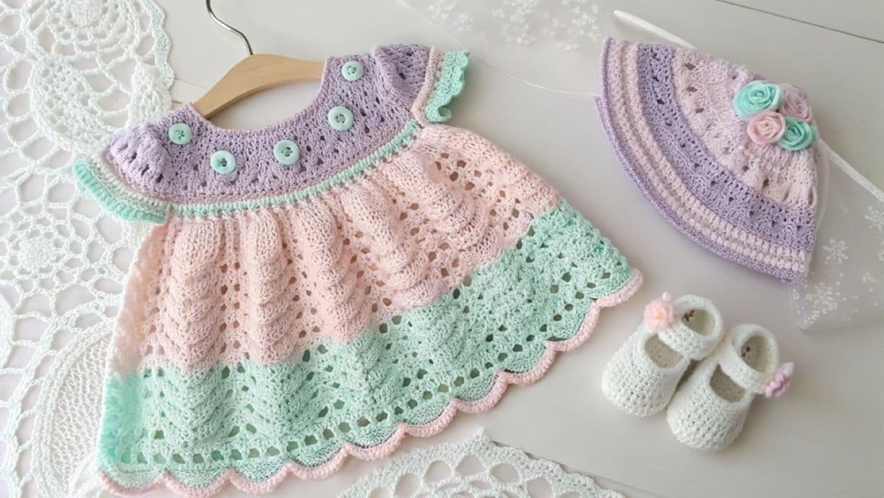 crochet baby dresses