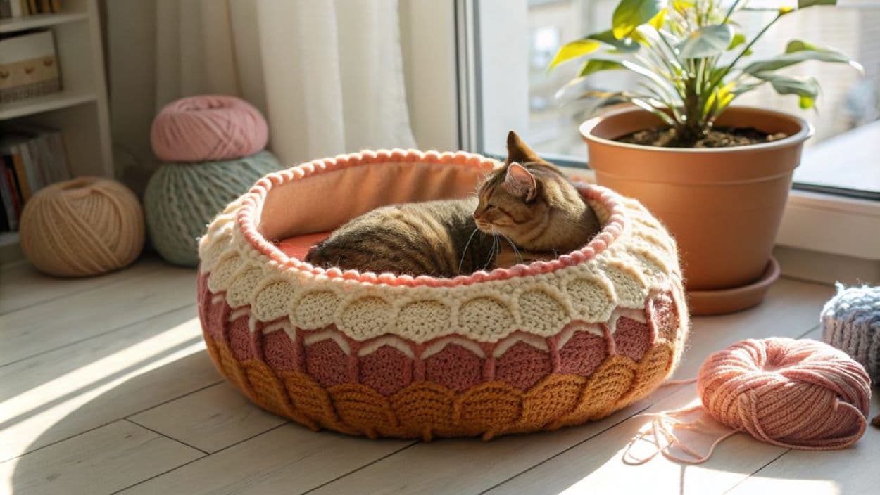 crochet cat beds