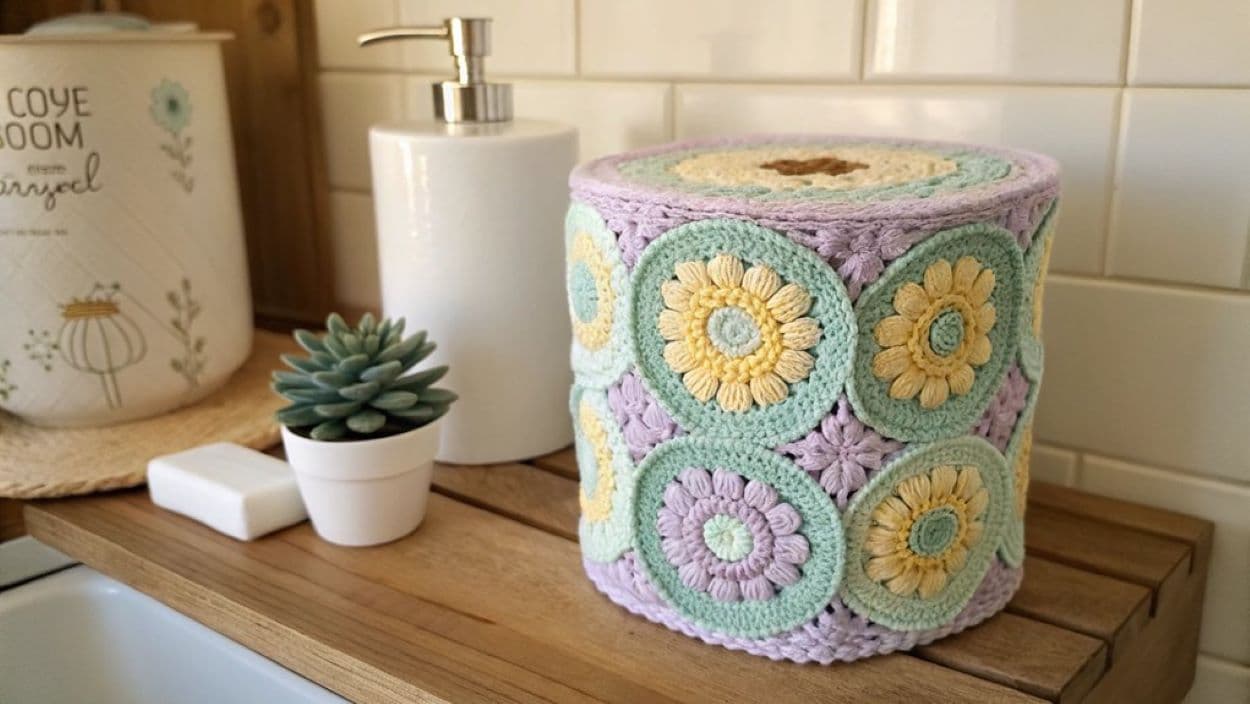crochet toilet paper covers