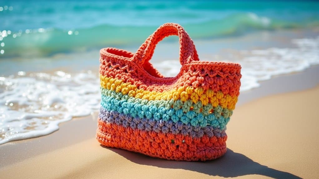 beautiful crochet beach bags
