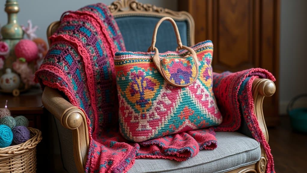 creative crochet boho bags