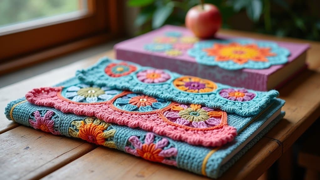 creative crochet book covers