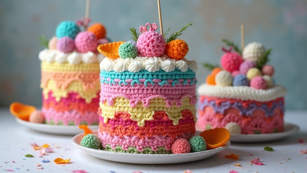 creative crochet cake designs