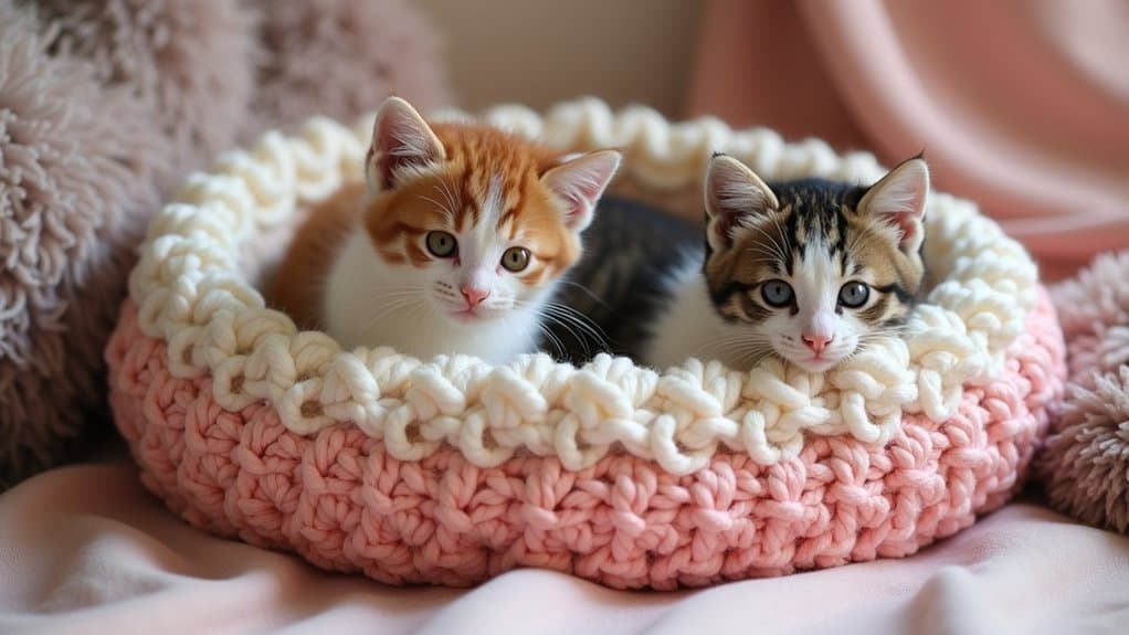 creative crochet cat beds