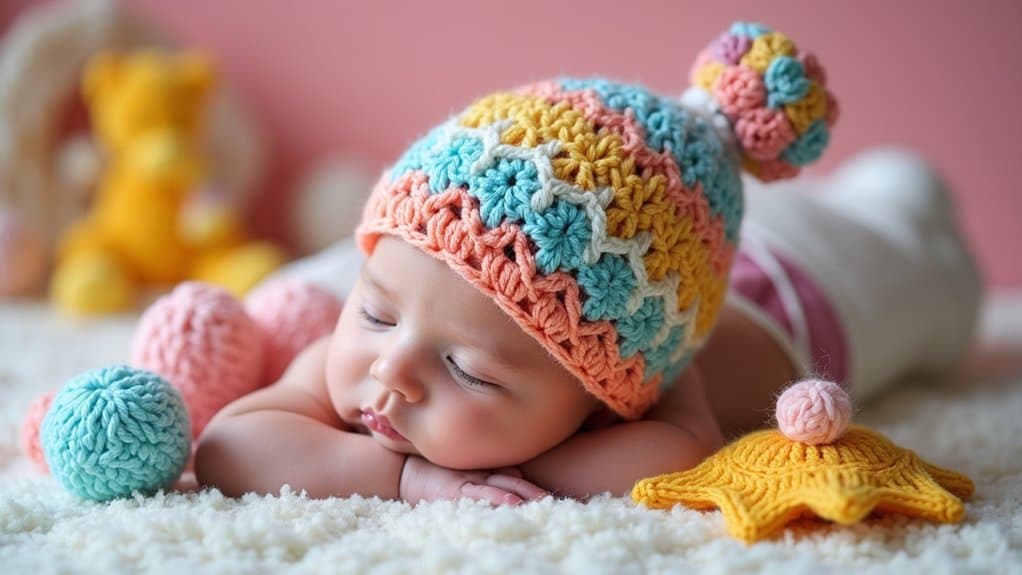 creative crochet infant headwear