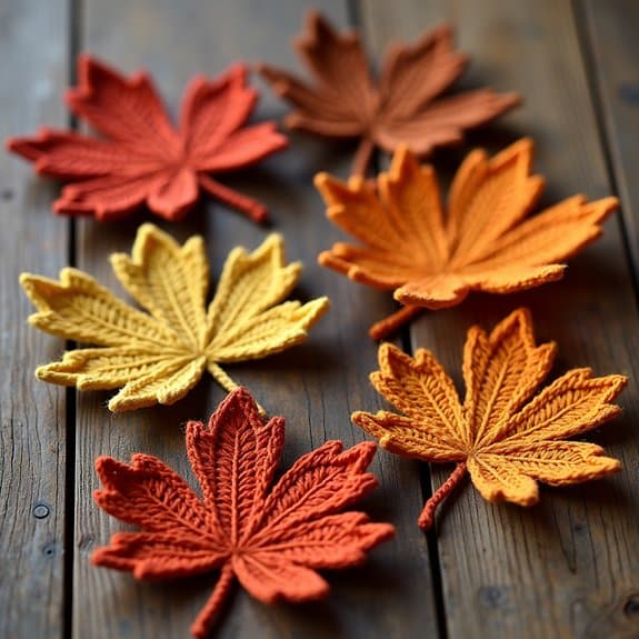 crochet leaf appliqu designs