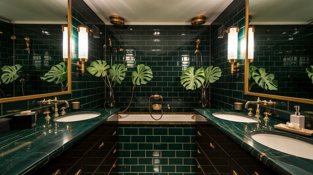 dark green bathroom inspiration