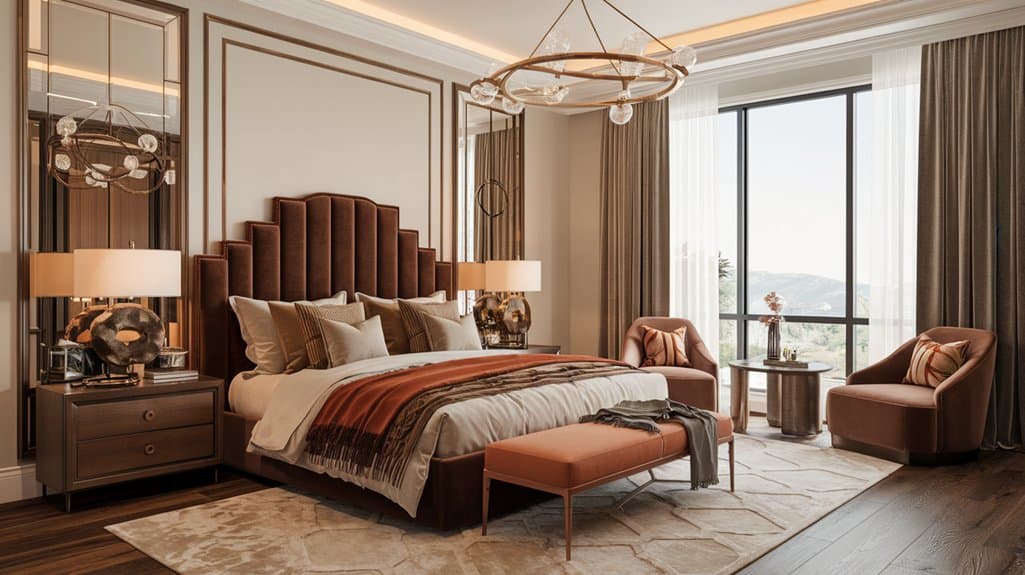 stylish brown bedroom inspiration