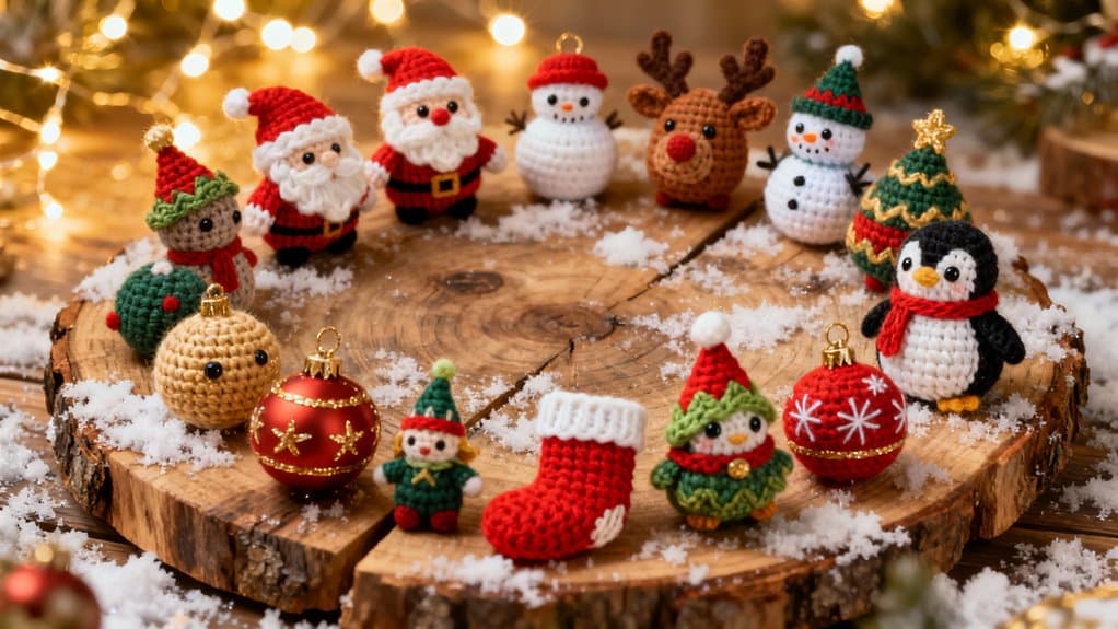 crochet christmas plushie collection