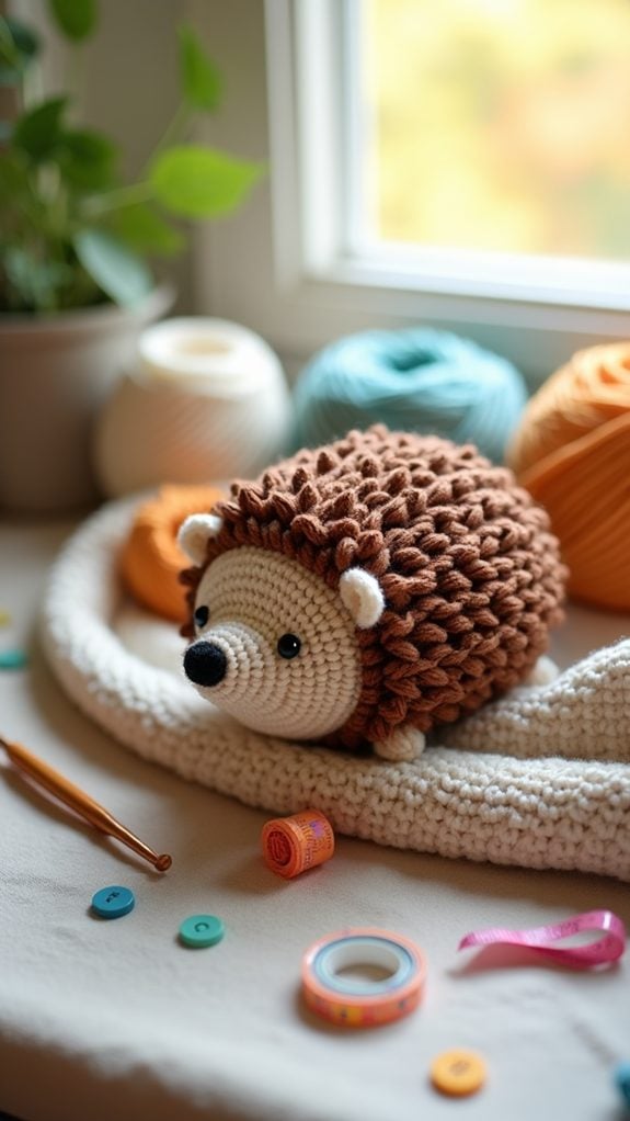 adorable spiky forest creature