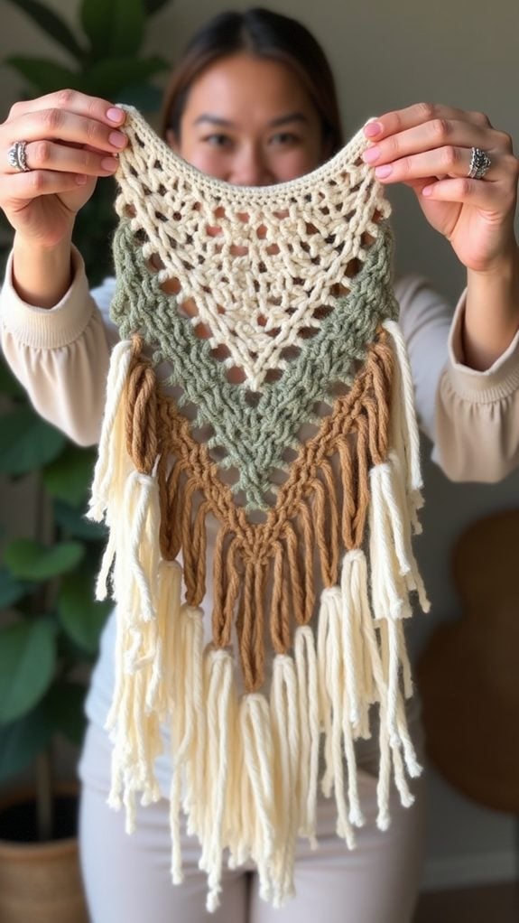 bohemian crochet fringe art