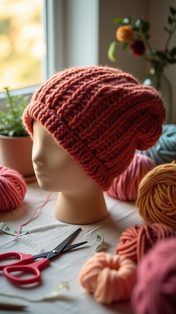 casual knit hat style