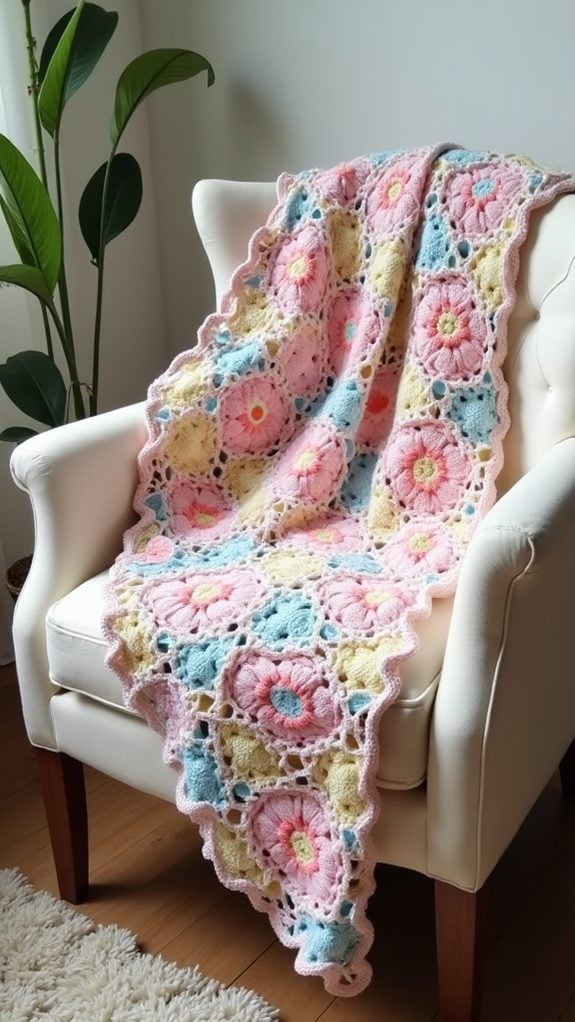 charming floral infant blanket