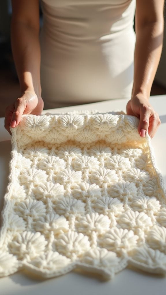 chic crochet table runner