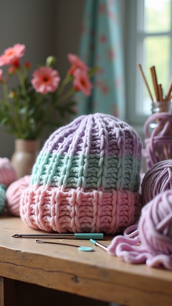 chunky knit winter hat