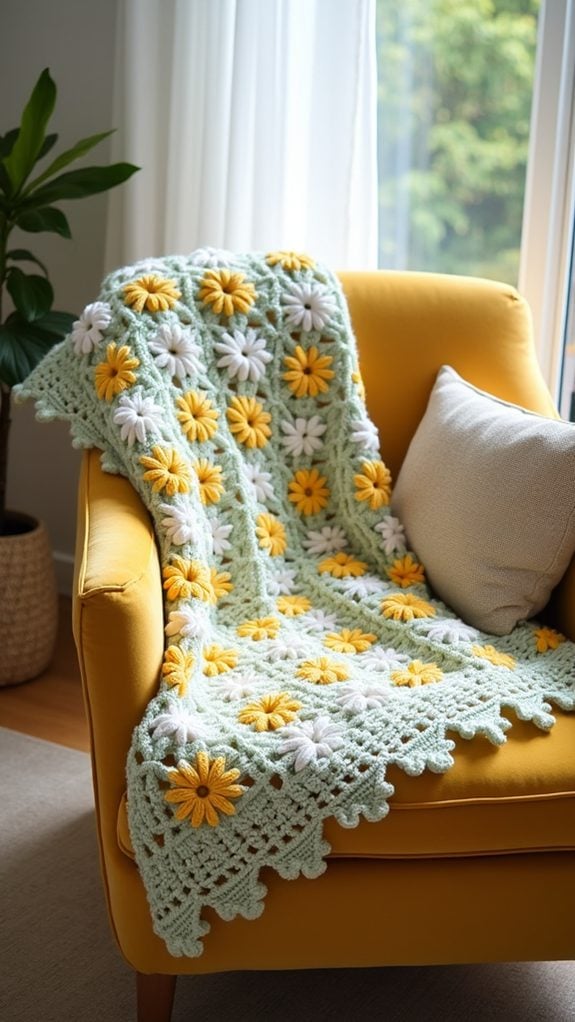 colorful crochet blanket design