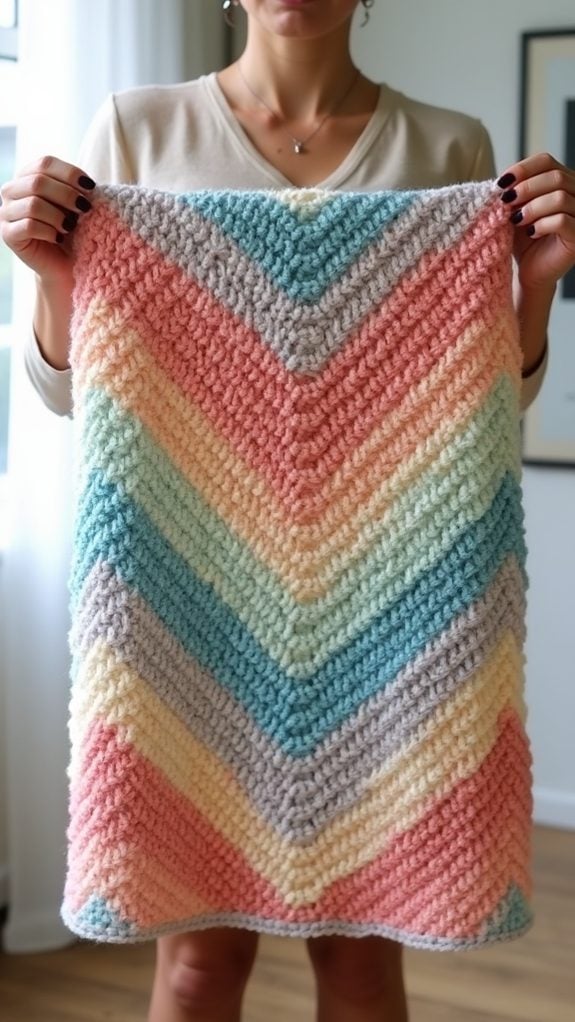 contemporary chevron pattern style