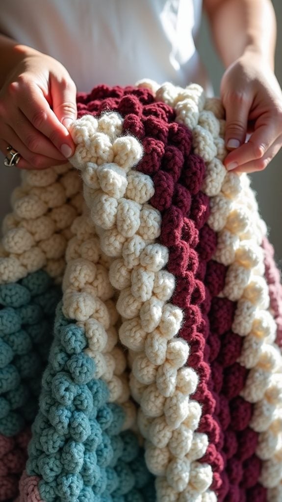 cozy knitted blanket design