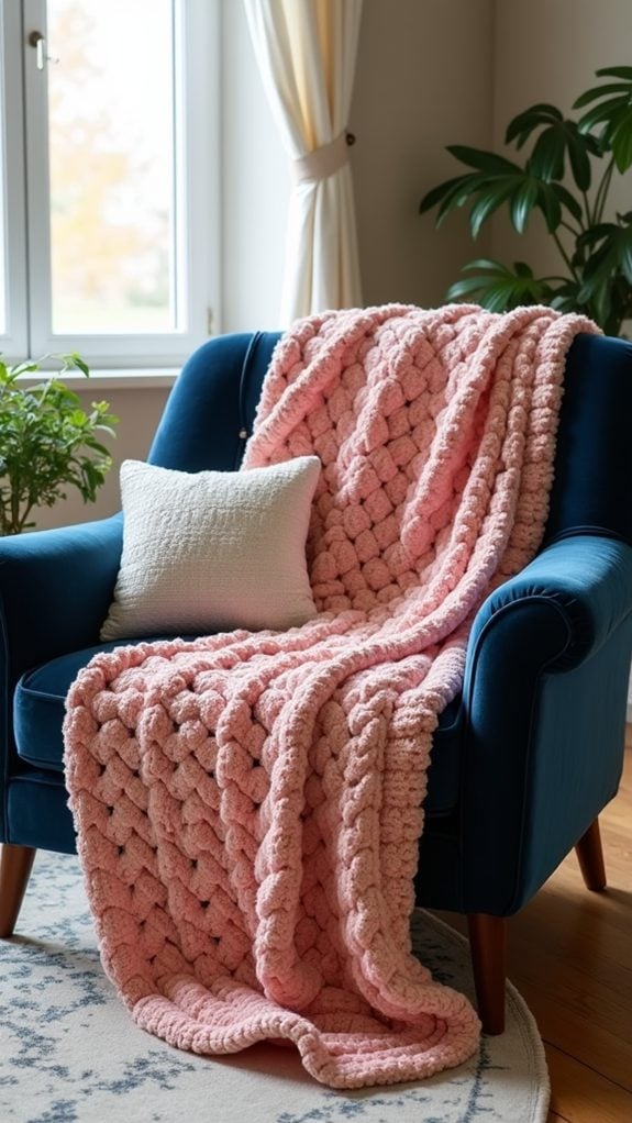 cozy plush chenille throw