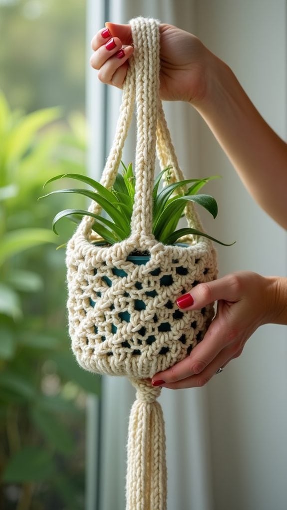 crochet hook wall organizer