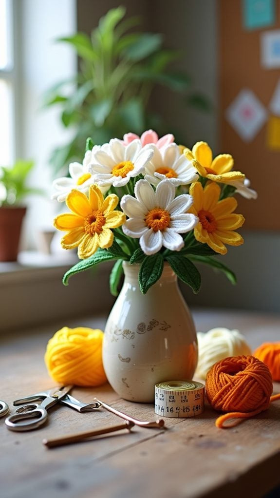 delightful floral arrangement display