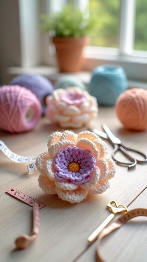 elegant orchid crochet design
