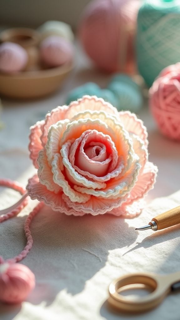 floral crochet design instructions