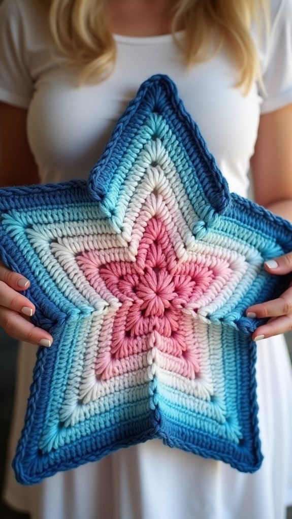 gradient star design