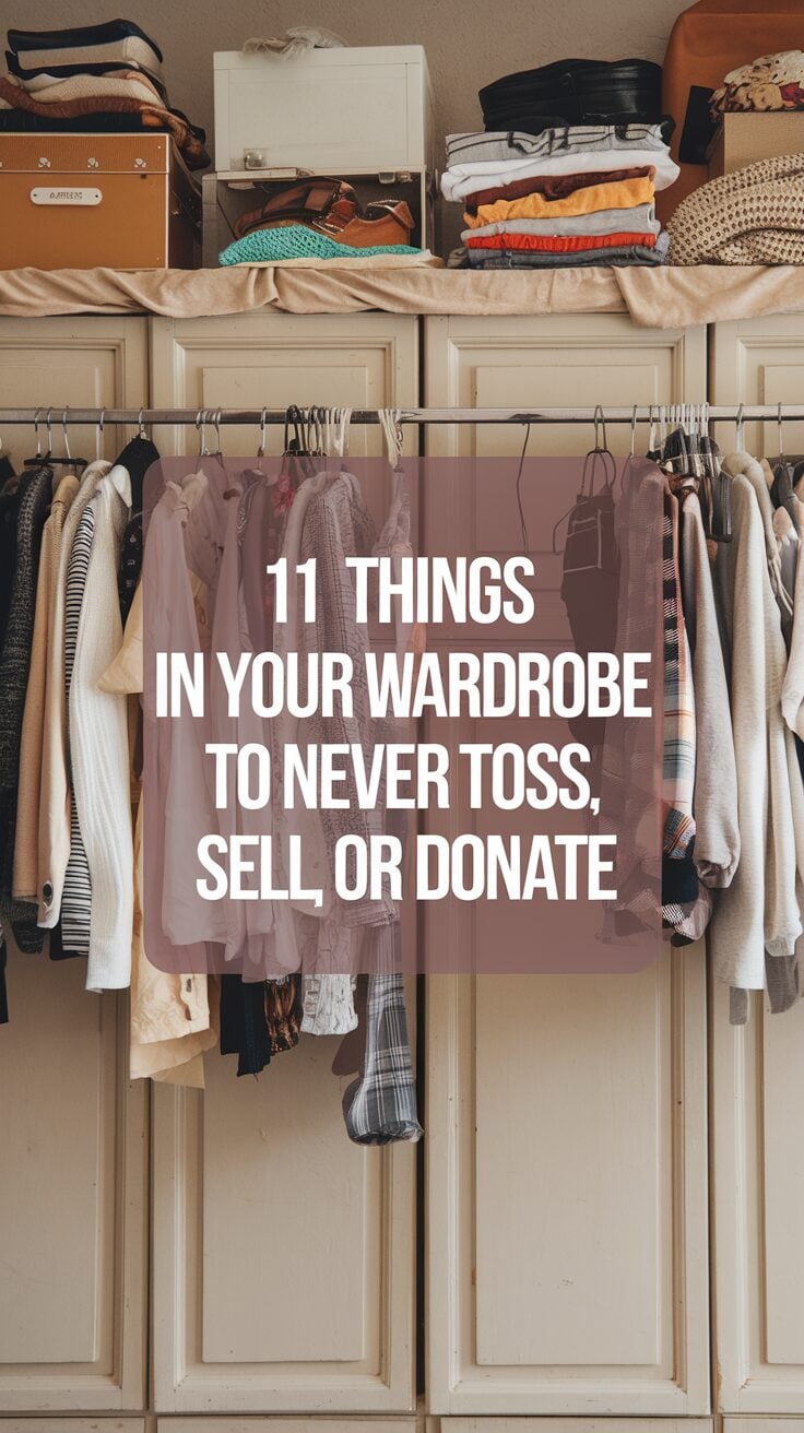 Things in Your Wardrobe to Never Toss, Sell or Donate