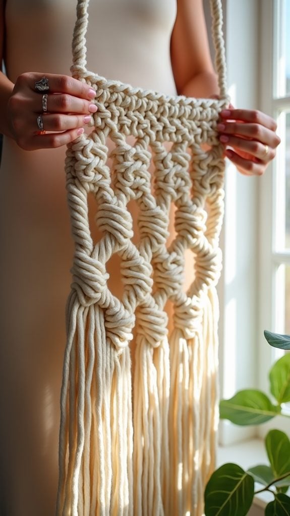 macrame inspired crochet project